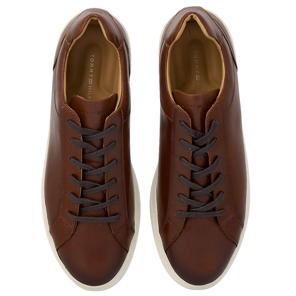 Tommy Hilfiger Premium Leather Cupsole Cognac FM0FM03087-GTU | BestPrice.gr