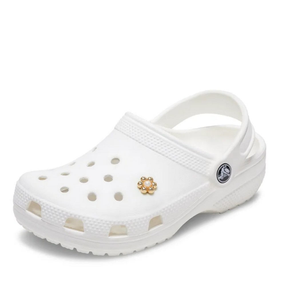 Image of 
            Crocs - Crocs Gold And Pearl Tiny Flower 10014454 - CR.UNC