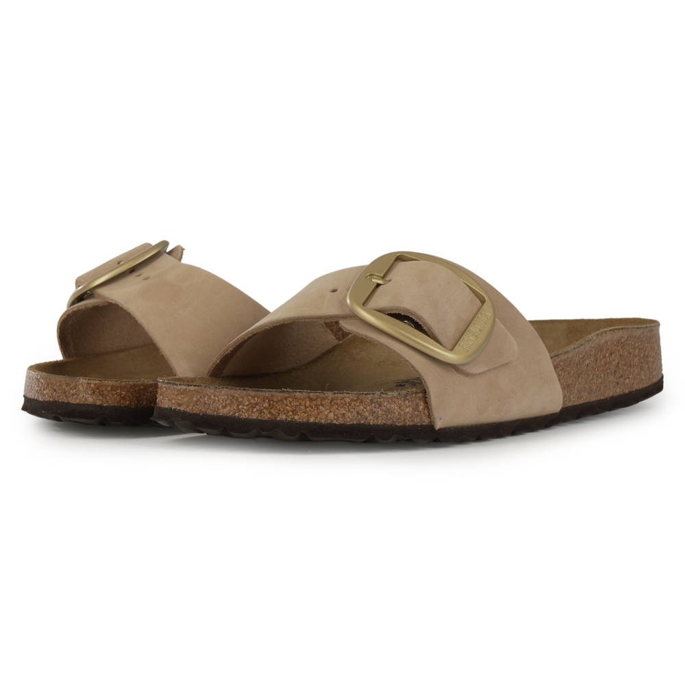 Birkenstock Birkenstock - Birkenstock Leather Madrid Big Buckle Lenb Sandcastle 1024009003543 - BRK.SANDCASTLE
