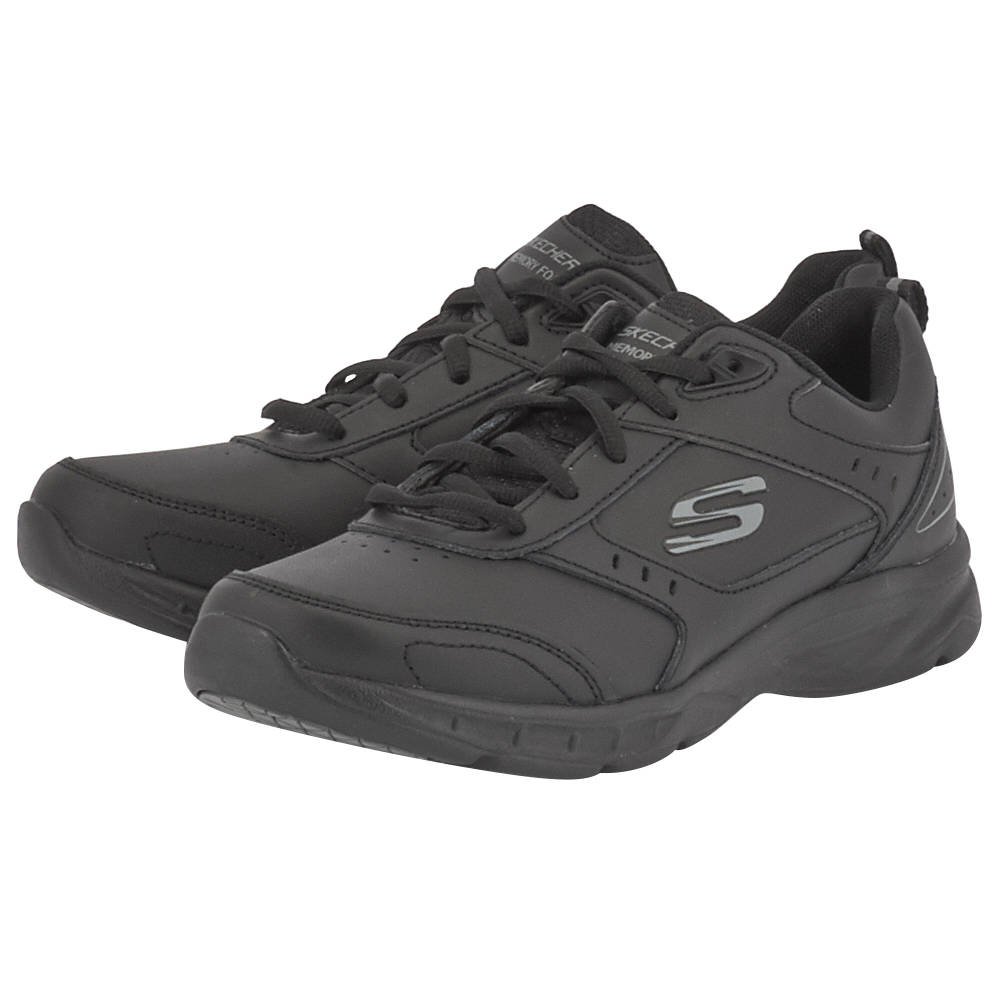 ΓΥΝΑΙΚΕΙΑ > Sneakers > Low Cut Skechers - Skechers Leather Overlay W 12154BBK - 00336