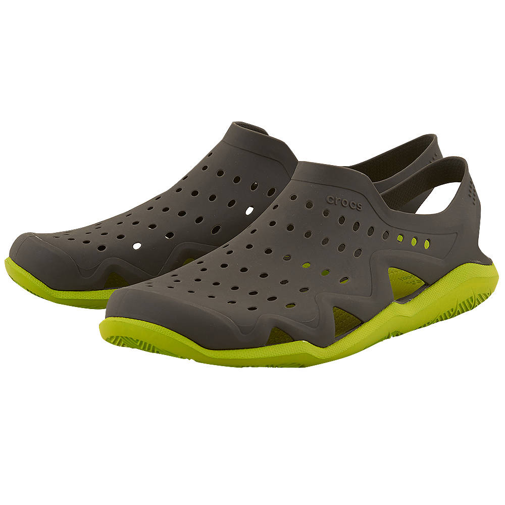 Crocs – Crocs Swiftwater Wave 203963-0A1 – ΓΚΡΙ/ΠΡΑΣΙΝΟ