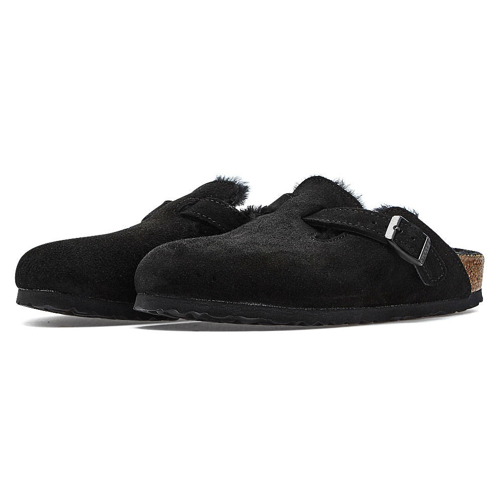 Birkenstock - Birkenstock Classic Boston Vl Shearling 259883003546 - BRK.BLACK BRK.BLACK Birkenstock