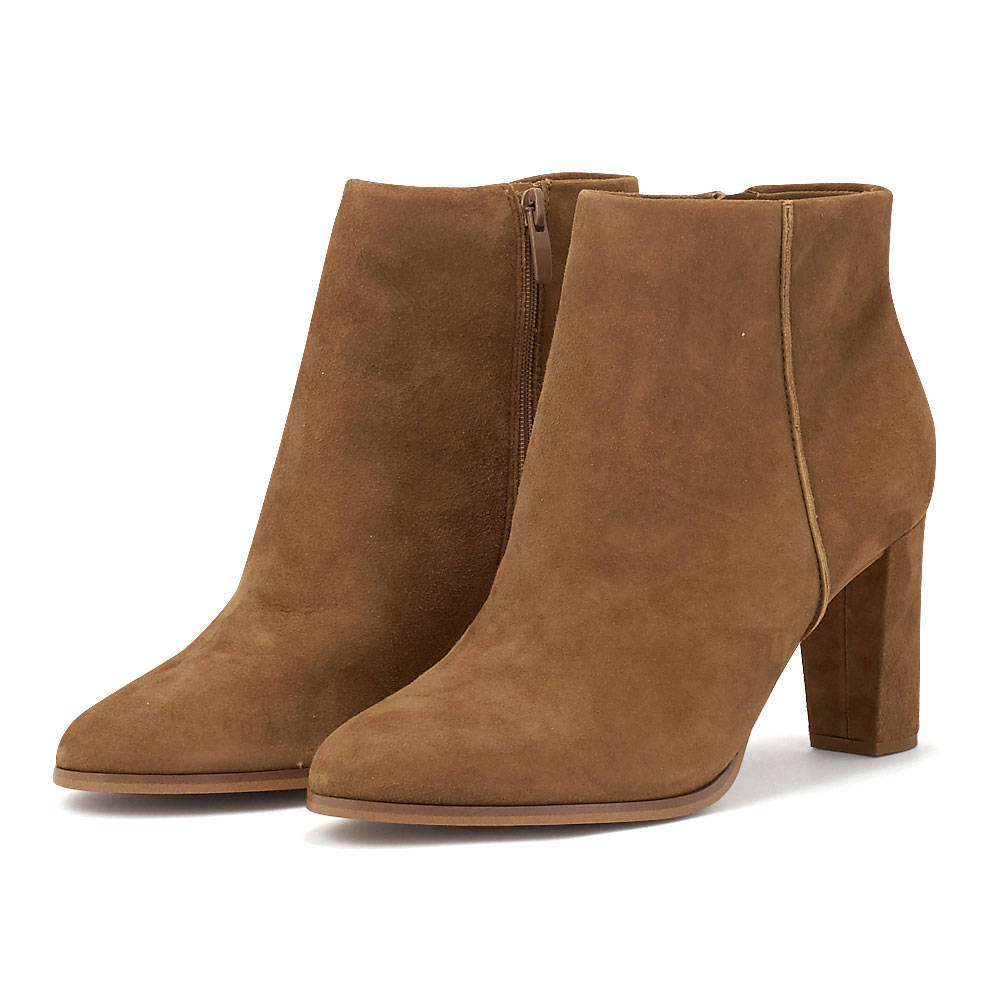 Clarks - Clarks Kaylin Fern 2 26151194 - CL.DARK TAN SUEDE CL.DARK TAN SUEDE Clarks