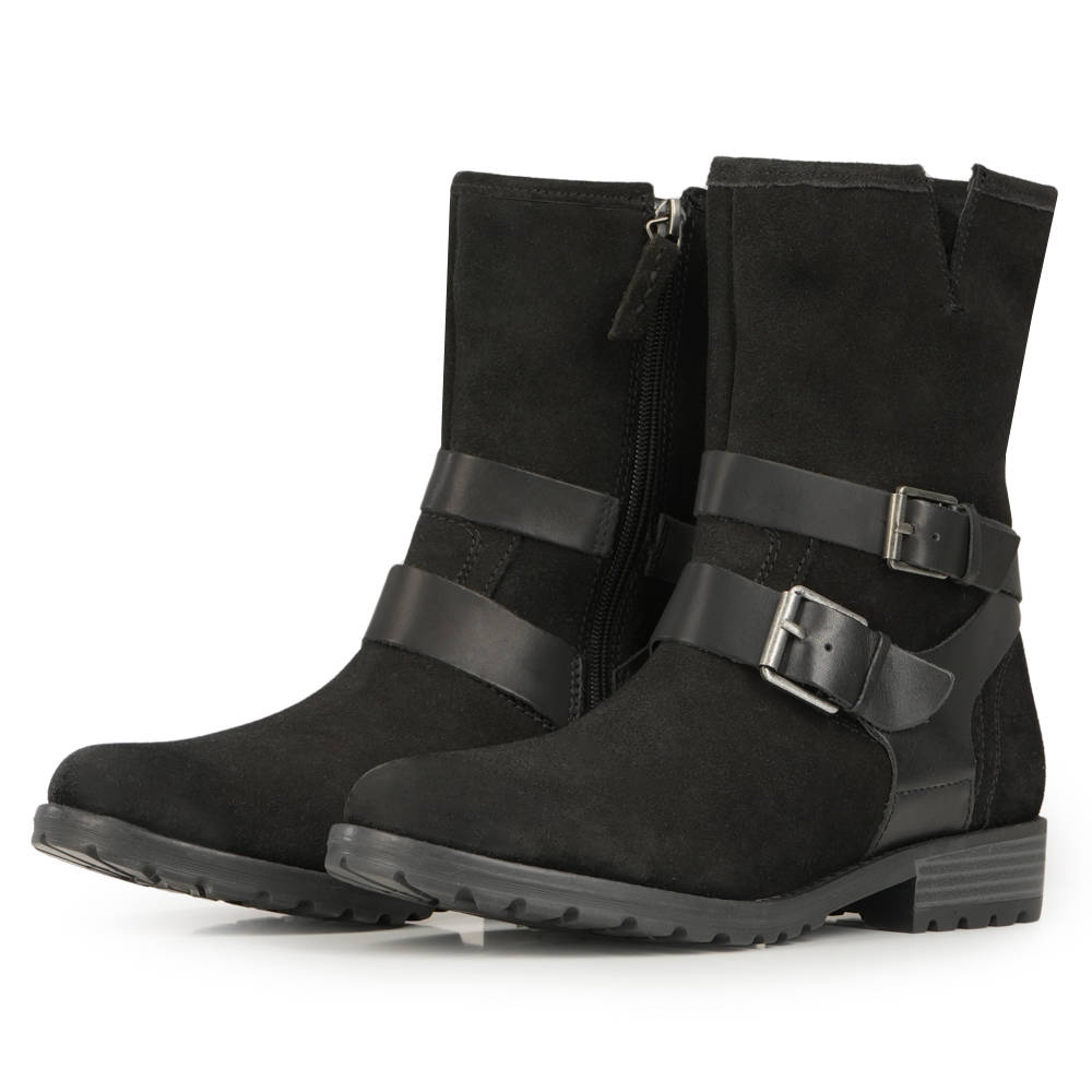 Clarks - Clarks Clarkwell Mid 26168590 - CL.BLACK WLINED LEA CL.BLACK WLINED LEA Clarks