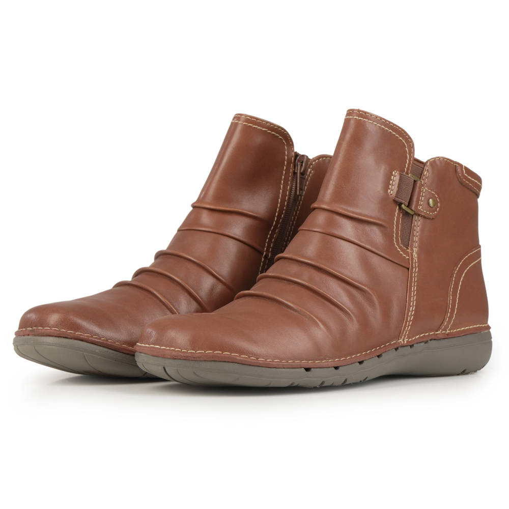 Clarks - Clarks Un Loop Top 26168666 - CL.DARK TAN LEA CL.DARK TAN LEA Clarks