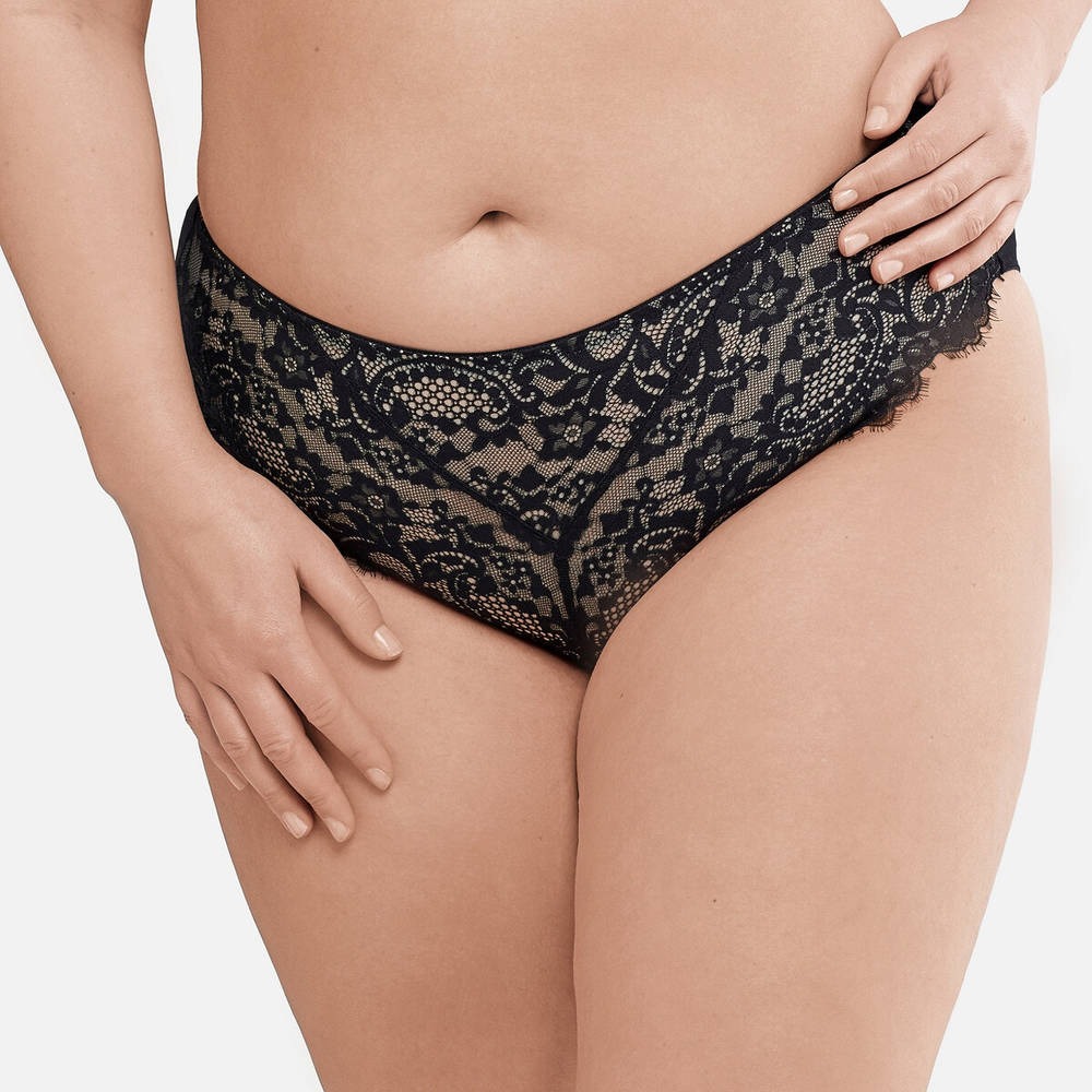 La Redoute Collections Plus – Σλιπ από δαντέλα και τούλι 350162005 – 6527&0001