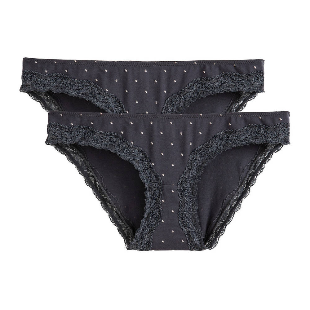 La Redoute Collections – Σετ 2 σλιπ εγκυμοσύνης με λεπτομέρειες από δαντέλα 350188560 – 7587&0001