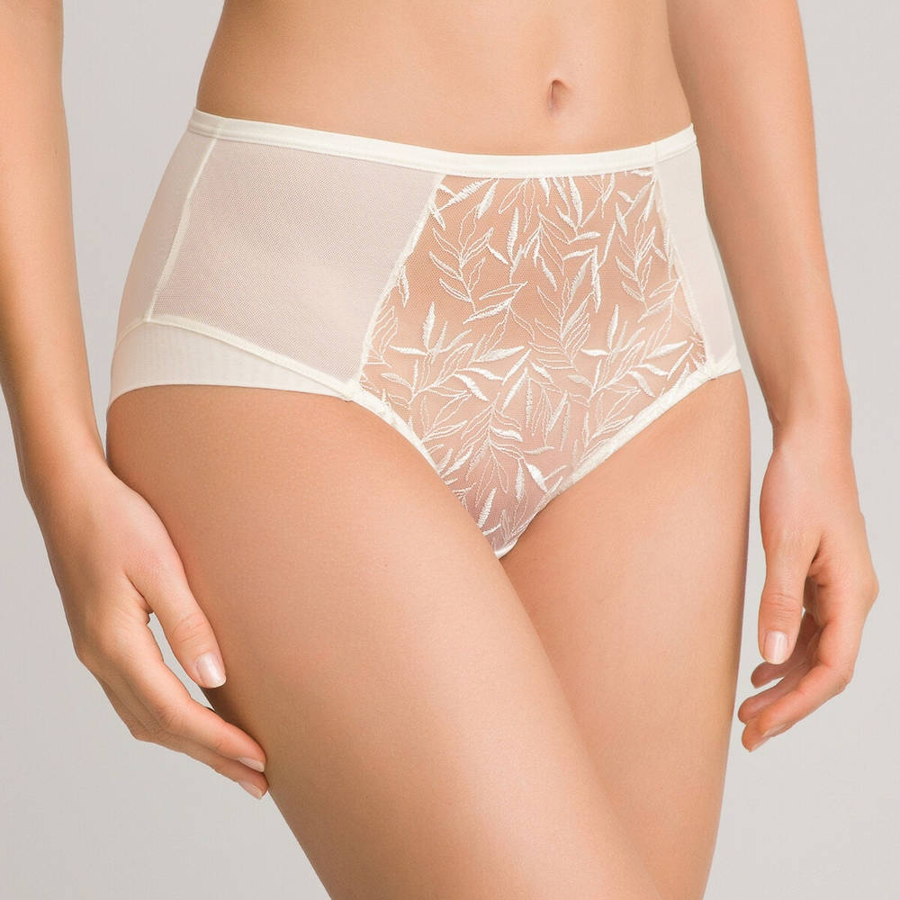 La Redoute Collections – Ψηλόμεσο σλιπ με κεντημένο τούλι 350223695 – 5408&0001