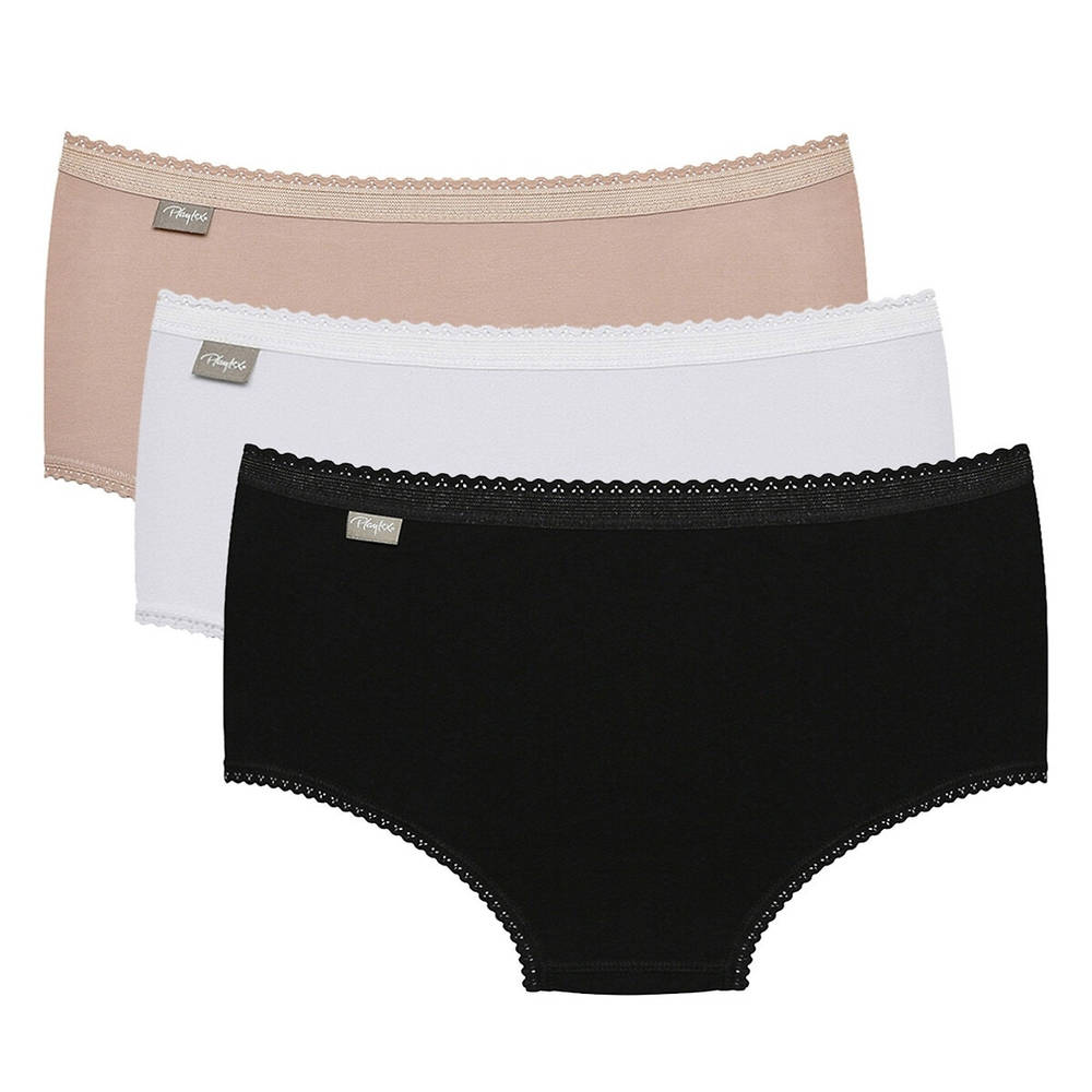 Playtex – Σετ 2 μίντι σλιπ +1 δώρο, Coton Stretch 350240679 – 497&001