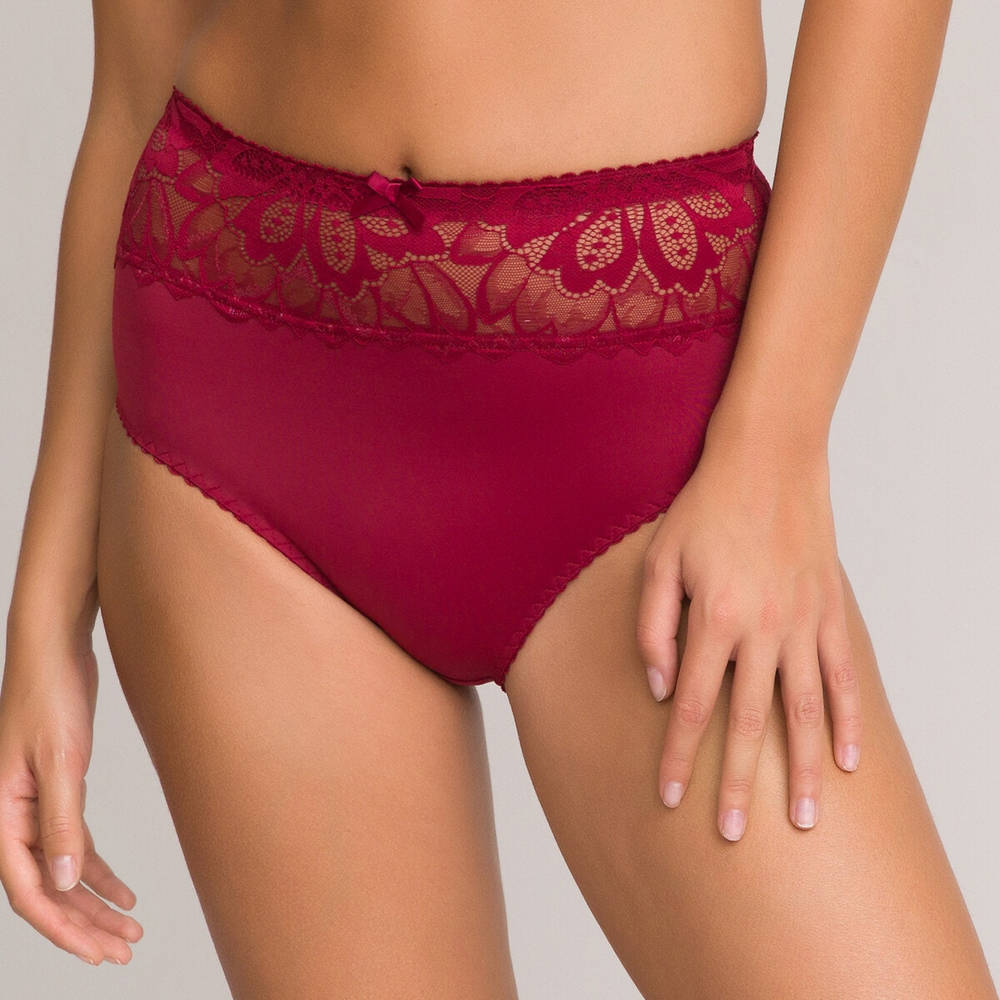 La Redoute Collections – Ψηλόμεσο σλιπ από δαντέλα και μικροΐνες 350246454 – 9135&0001