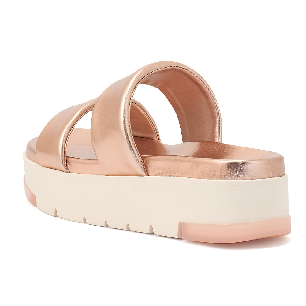 aldo rose gold platform sandals
