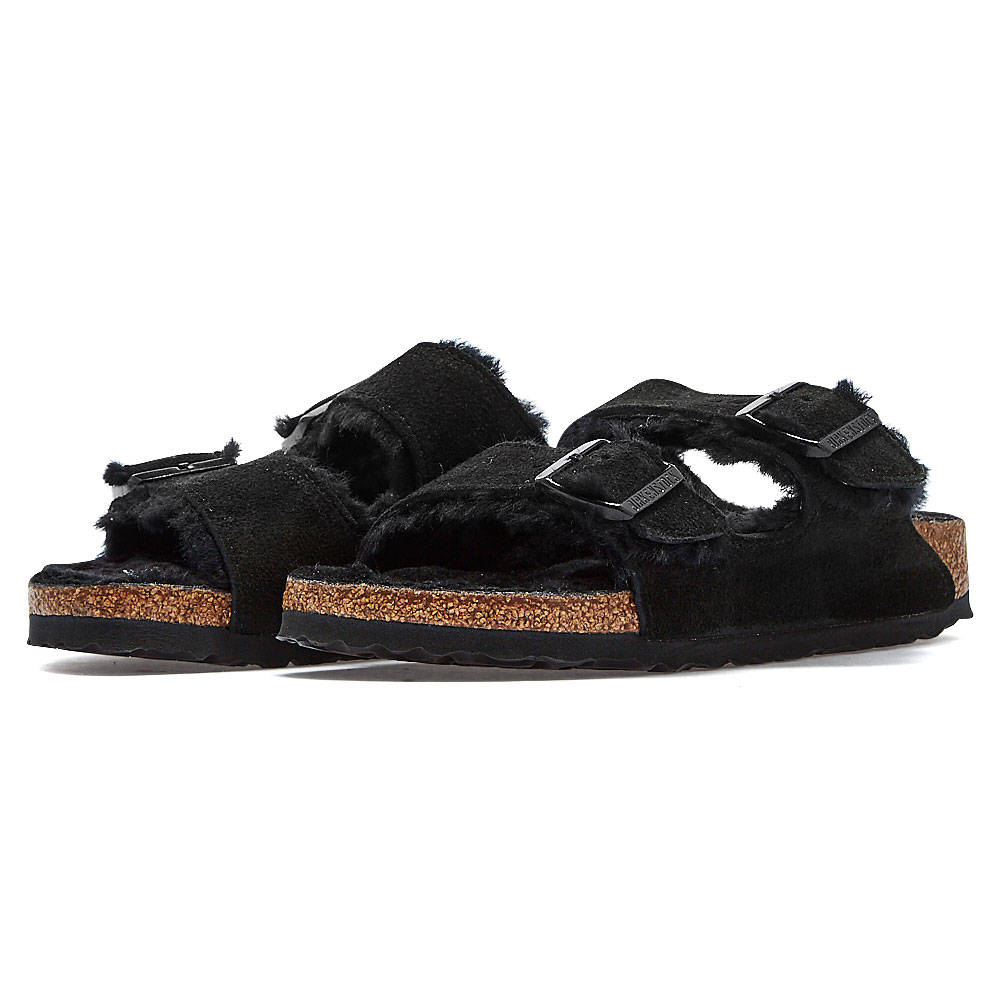 Birkenstock - Birkenstock Classic Arizona Vl Shearling 752663003546 - BRK.BLACK BRK.BLACK Birkenstock