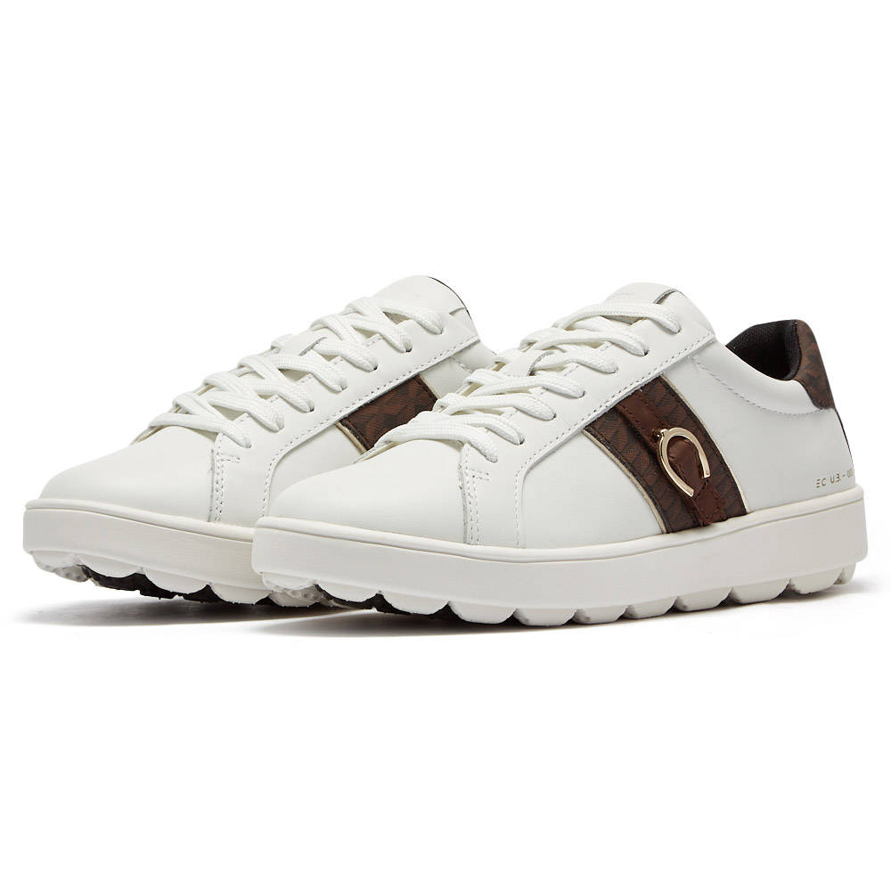 Geox - Geox D Spherica Ecub-1 D46WEA-08504 - GE.WHITE_DK BROWN GE.WHITE_DK BROWN Geox