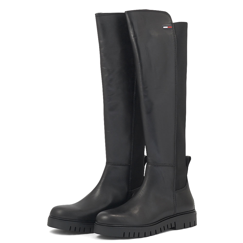 Tommy Hilfiger - Tommy Hilfiger Long Leather Boot EN0EN01993-BDS - 00873 ΓΥΝΑΙΚΕΙΑ > Μπότες > Casual