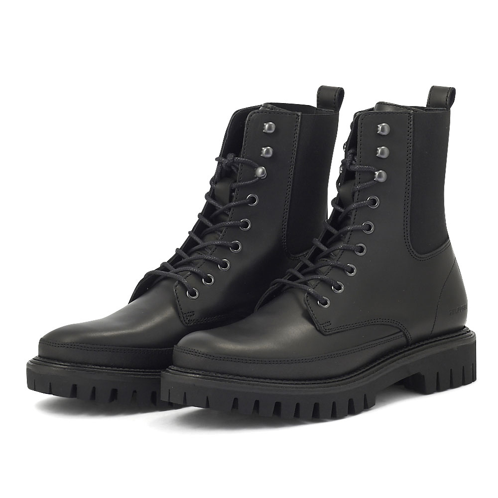 Image of 
            Tommy Hilfiger - Tommy Hilfiger Premium Casual Chunky Lth Boot FM0FM04187 - THBDS