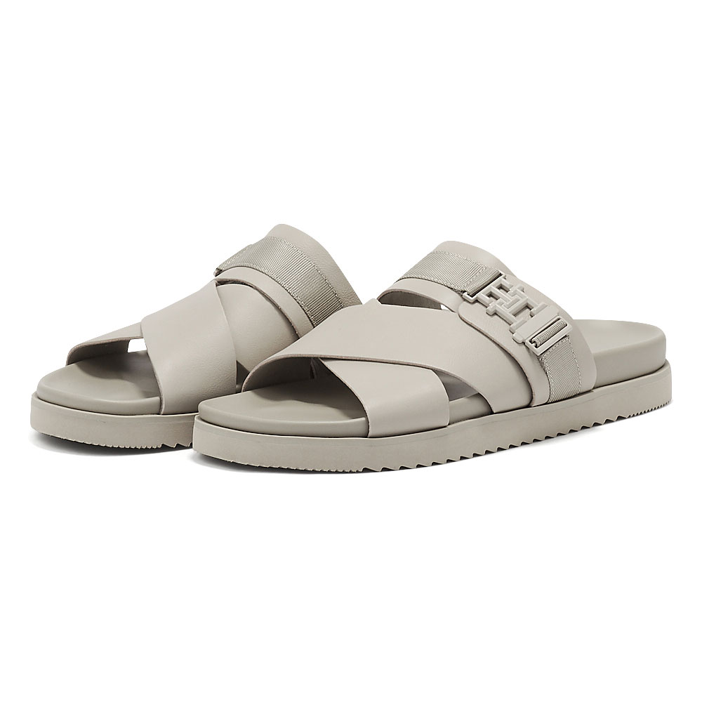 Tommy Hilfiger Tommy Hilfiger - Tommy Hilfiger Tcleated Leather Sandal FM0FM04458 - THAEP