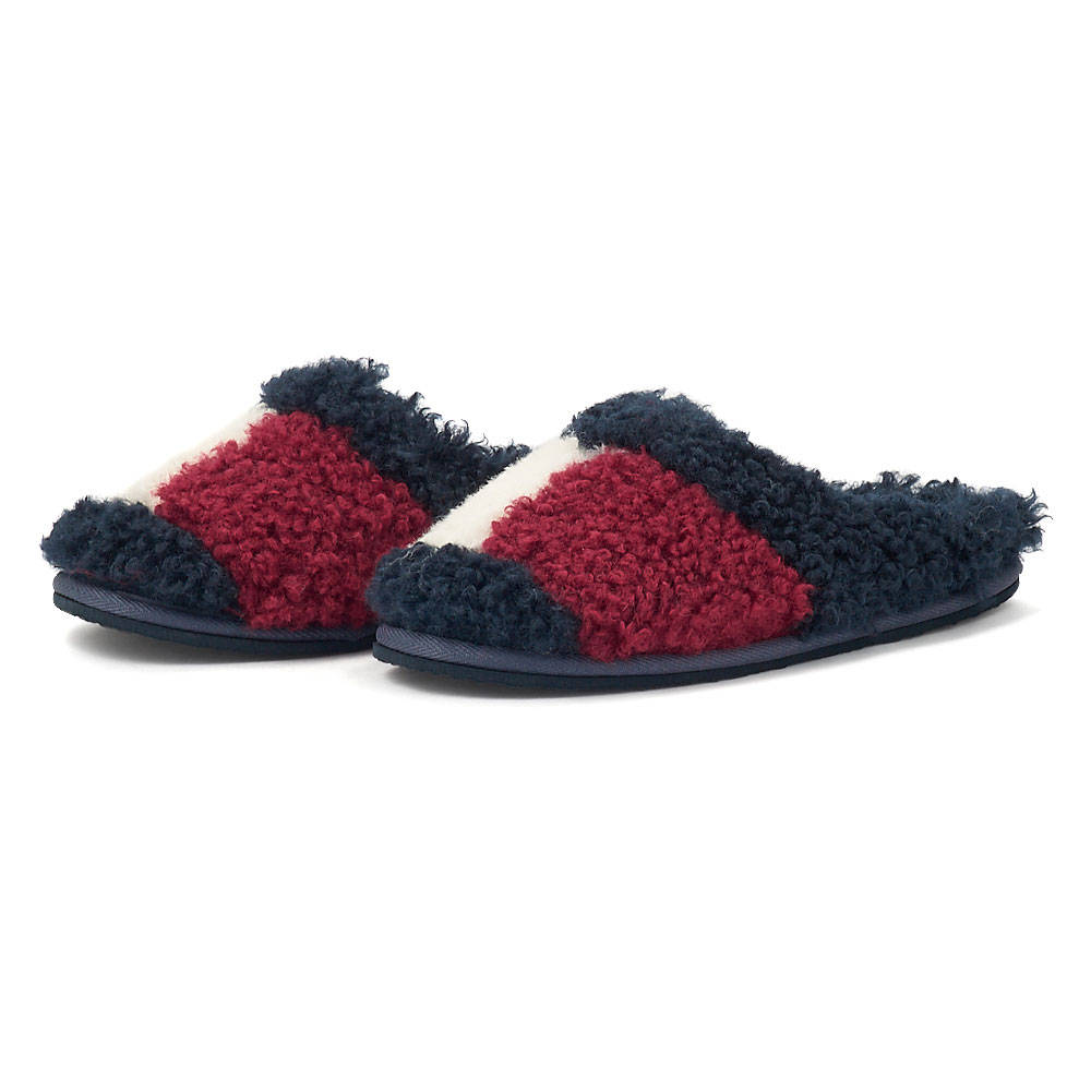 Tommy Hilfiger - Tommy Hilfiger Th Home Slipper Sherpa Fur FW0FW06577 - TH0G1.01 TH0G1.01 Tommy Hilfiger