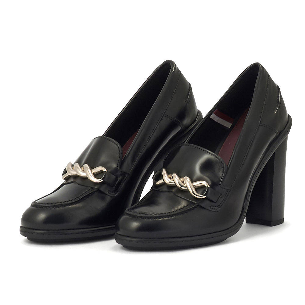 Tommy Hilfiger - Tommy Hilfiger Tommy Twist High Heel Loafer FW0FW06692 - THBDS THBDS Tommy Hilfiger