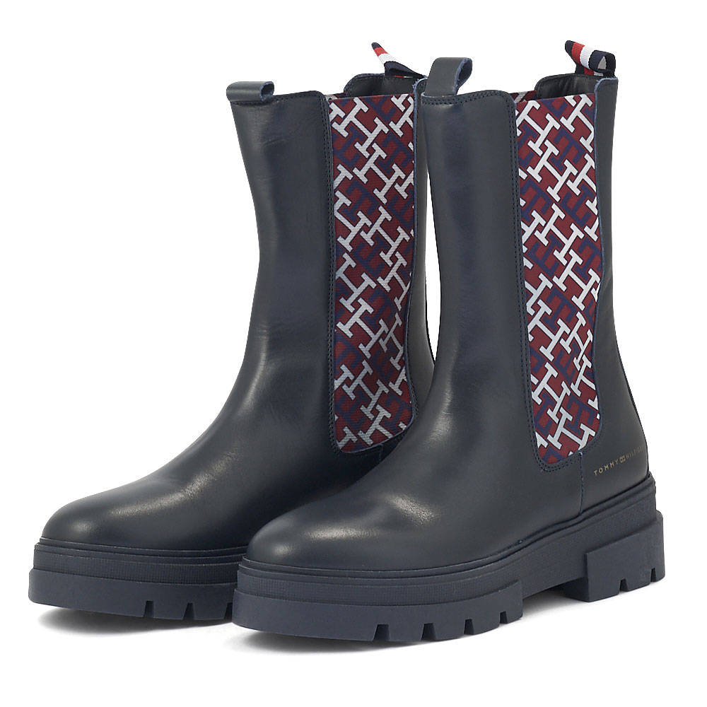Image of 
            Tommy Hilfiger - Tommy Hilfiger Monogram Chelsea Boot FW0FW06872 - THDW5