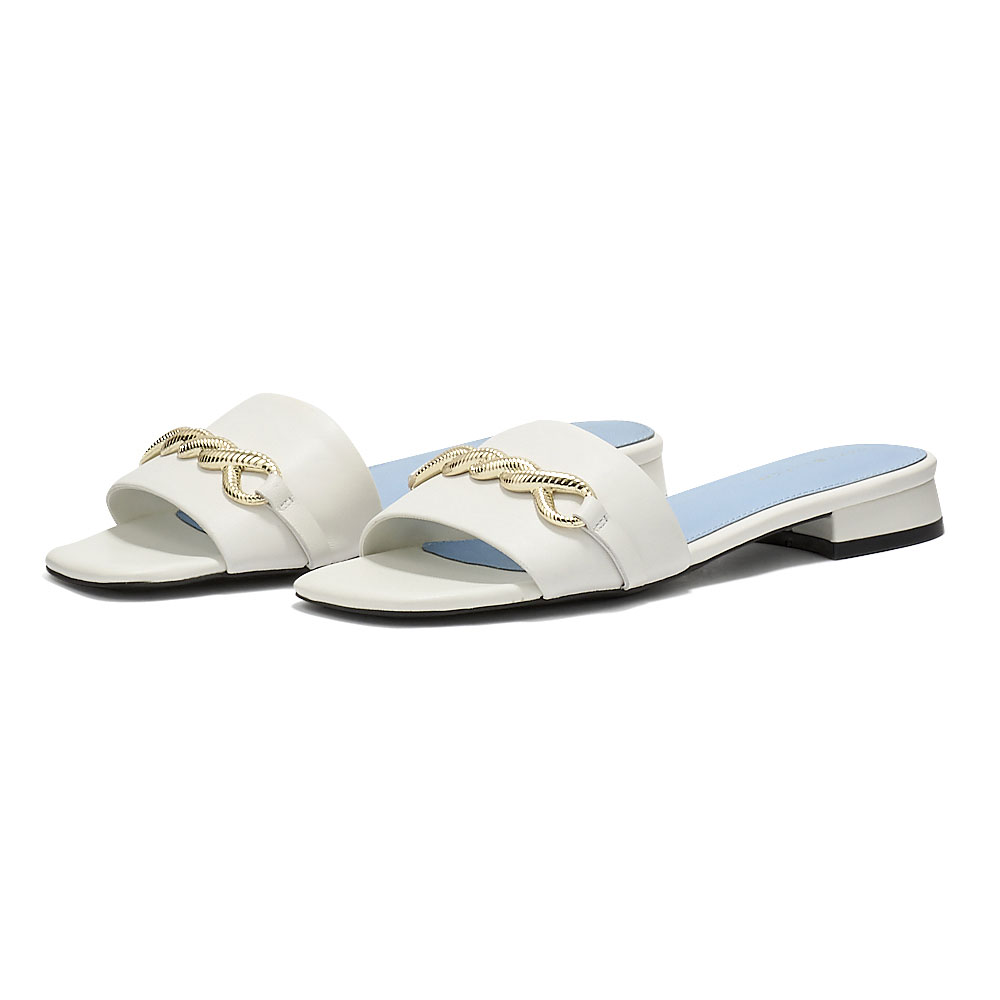 Tommy Hilfiger Tommy Hilfiger - Tommy Hilfiger Chain Feminine Flat Sandal FW0FW06993 - THYBL