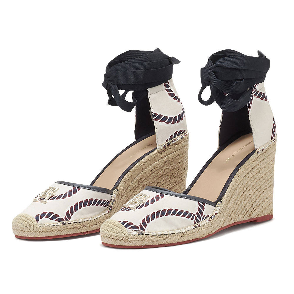 Image of 
            Tommy Hilfiger - Tommy Hilfiger Rope Detail Wedge Espadrille FW0FW07217 - THDW6