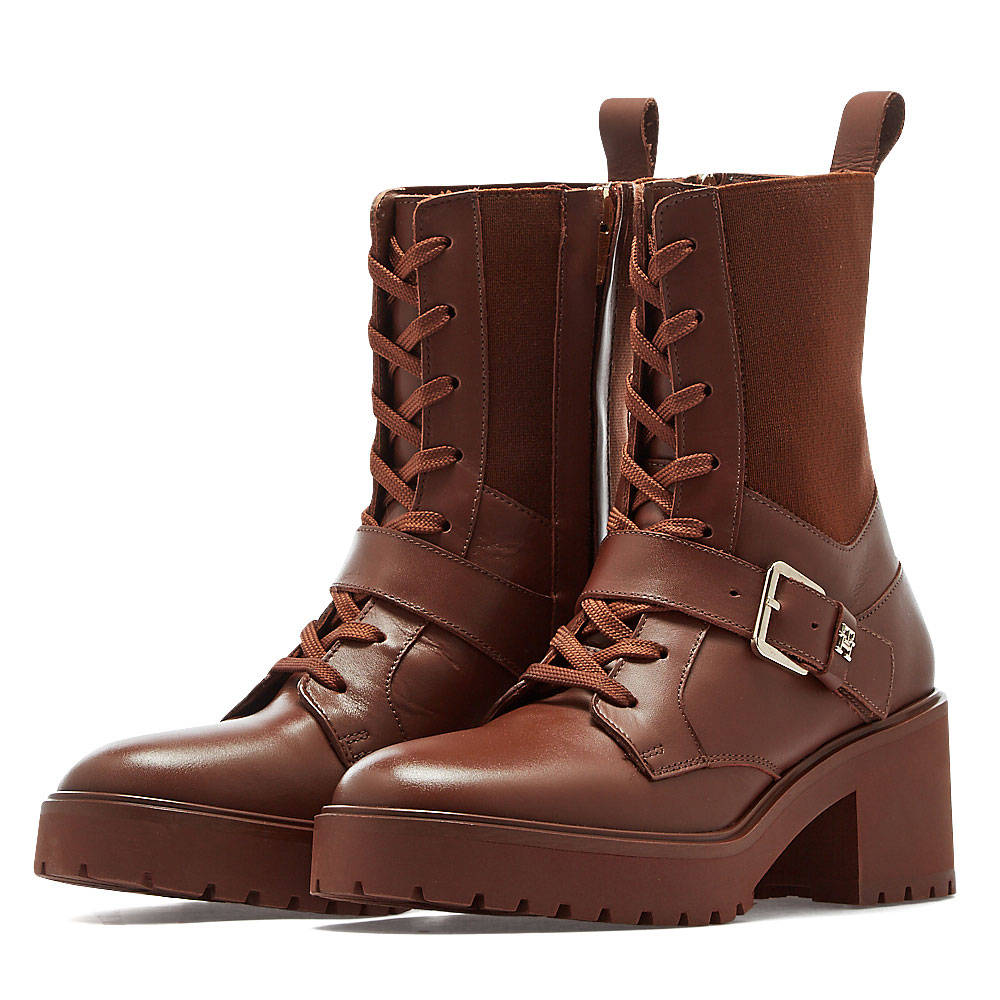 Tommy Hilfiger Tommy Hilfiger - Tommy Hilfiger Tommy Belt Leather Boot FW0FW07526 - THGTU