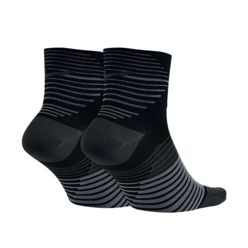 Nike DriFIT Lightweight Quarter Running Sock SX5198010 Μαυρο/Γκρι