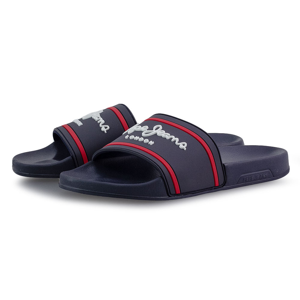 Pepe Jeans - Pepe Jeans Slider Logo PBS70047-595 - 01051 ΠΑΙΔΙΚΑ > Σαγιονάρες