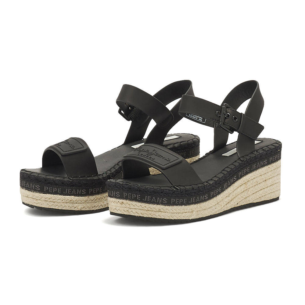 ΓΥΝΑΙΚΕΙΑ > Εσπαντρίγιες > Platforms Pepe Jeans - Pepe Jeans Witney Brand PLS90576-999 - 00873